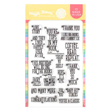 Simple Book Sentiments Stamp Set Bumbleberry Papercrafts Ltd