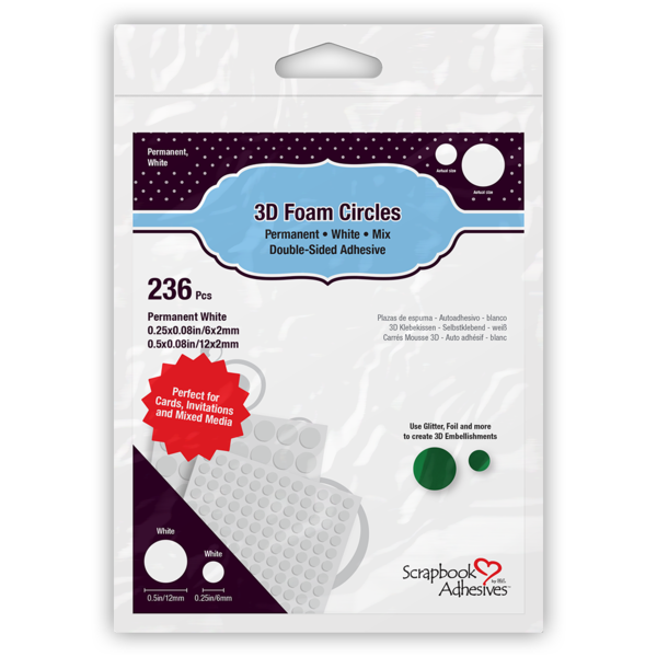 3D Foam Circles - White