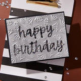 Birthday Cheers Etched Dies from the Bougie Birthday Collection by Nina Boettcher