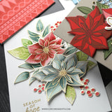 Pretty Poinsettias Stamp Set (6 x 8)