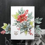 Pretty Poinsettias Stamp Set (6 x 8)