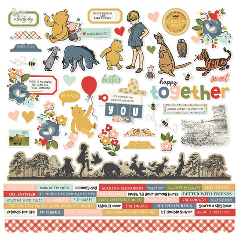 Simple Stories - Say Cheese Classic Pooh Cardstock Stickers