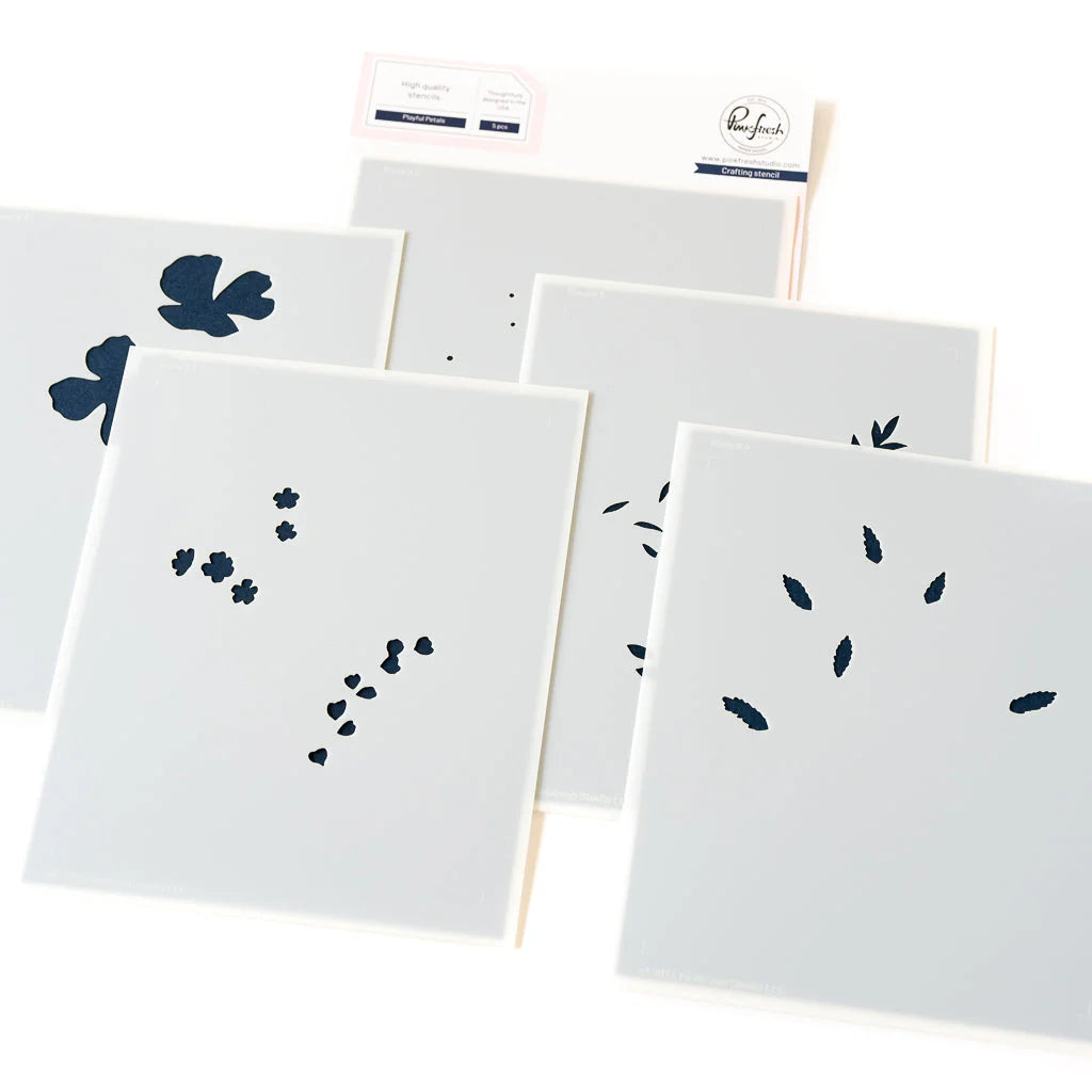 Playful Petals stencil