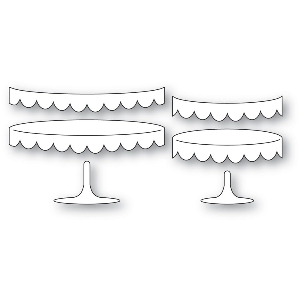 Scalloped Dessert Stands