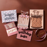 Birthday Cheers Etched Dies from the Bougie Birthday Collection by Nina Boettcher