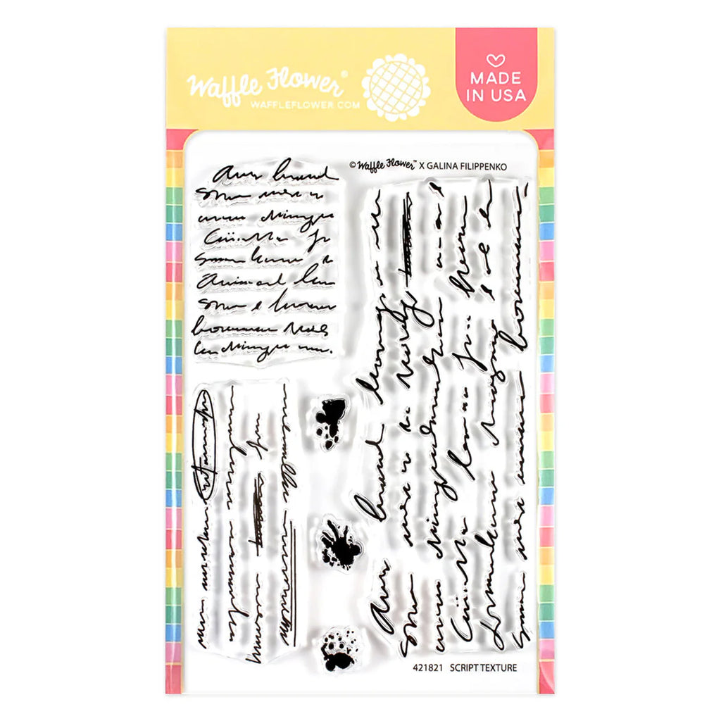 Script Texture Stamp Set