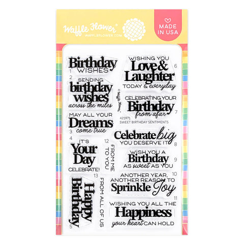 Sweet Birthday Sentiments Stamp Set