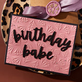 Fabulous Birthday Etched Dies from the Bougie Birthday Collection by Nina Boettcher