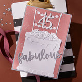 Ganache Gateau Etched Dies from the Bougie Birthday Collection by Nina Boettcher