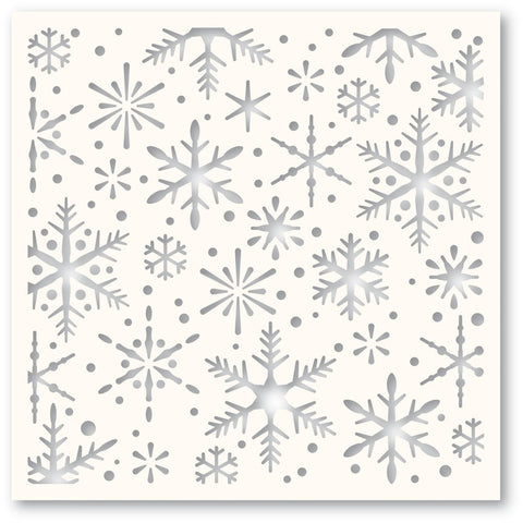 Falling Snowflakes Stencil