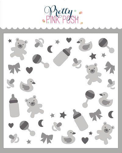 Layered Baby Wreath Stencil (3 Lyr)