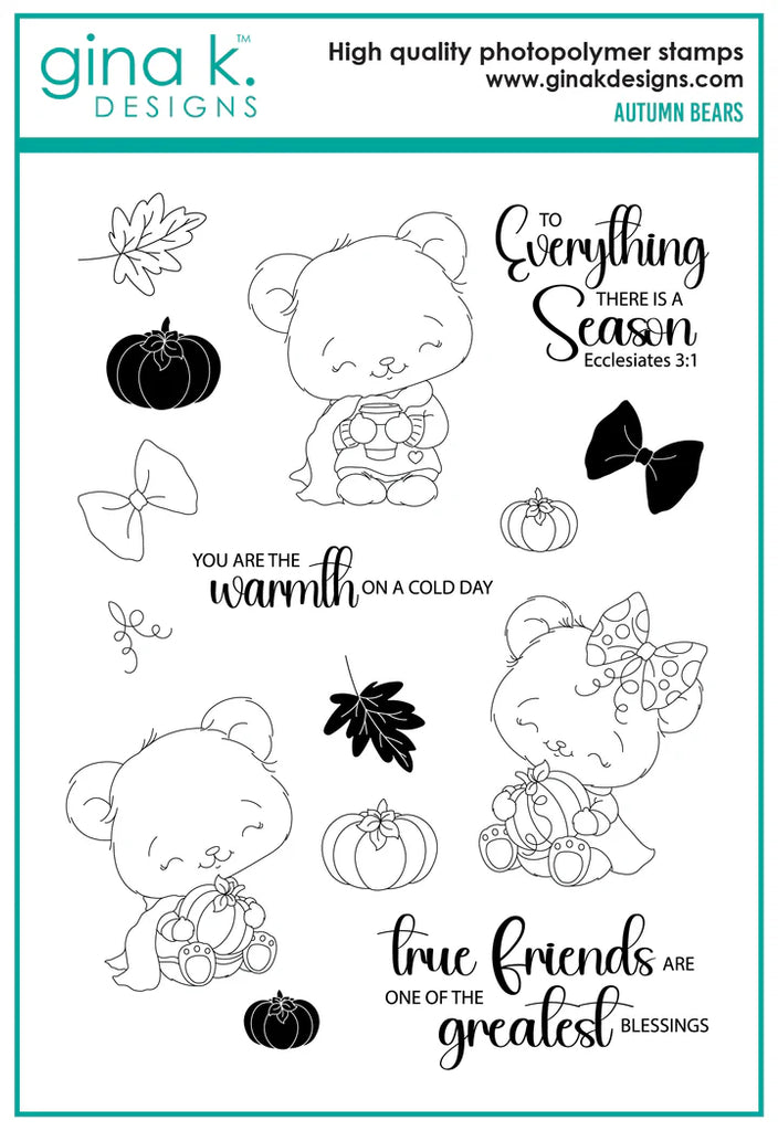 Autumn Bears Stamp Set