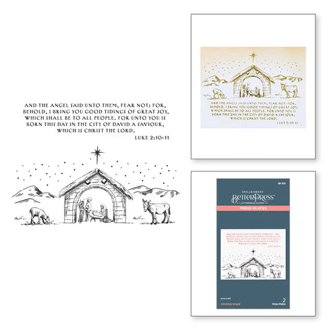 Christmas Gospel Press Plates from the Home for the Holidays Collection