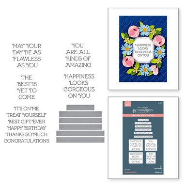 Flawless Sentiments Press Plate & Die Set from the Gorgeous You Collection