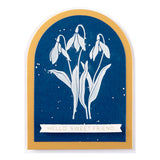 January Snowdrop Press Plates from the Florals Through the Year Collection