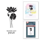 July Water Lily Press Plates from the Florals Through the Year Collection