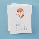 November Chrysanthemum Press Plates from the Florals Through the Year Collection