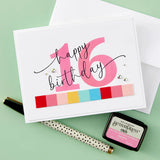 Sweeping Celebration Sentiments Press Plates from the Color Mix Celebrations Collection