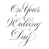 Copperplate On Your Wedding Day BetterPress Plate from the Copperplate On Your Wedding Day Collection by Paul Antonio