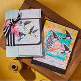 Collaged Birds BetterPress Plates & Die Set from the Collaged Birds Collection by Dina Wakley