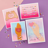 Bestie Sentiments Press Plate & Die Set from the Beads of Friendship Collection