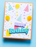 Birthday Chic clear stamp and die set