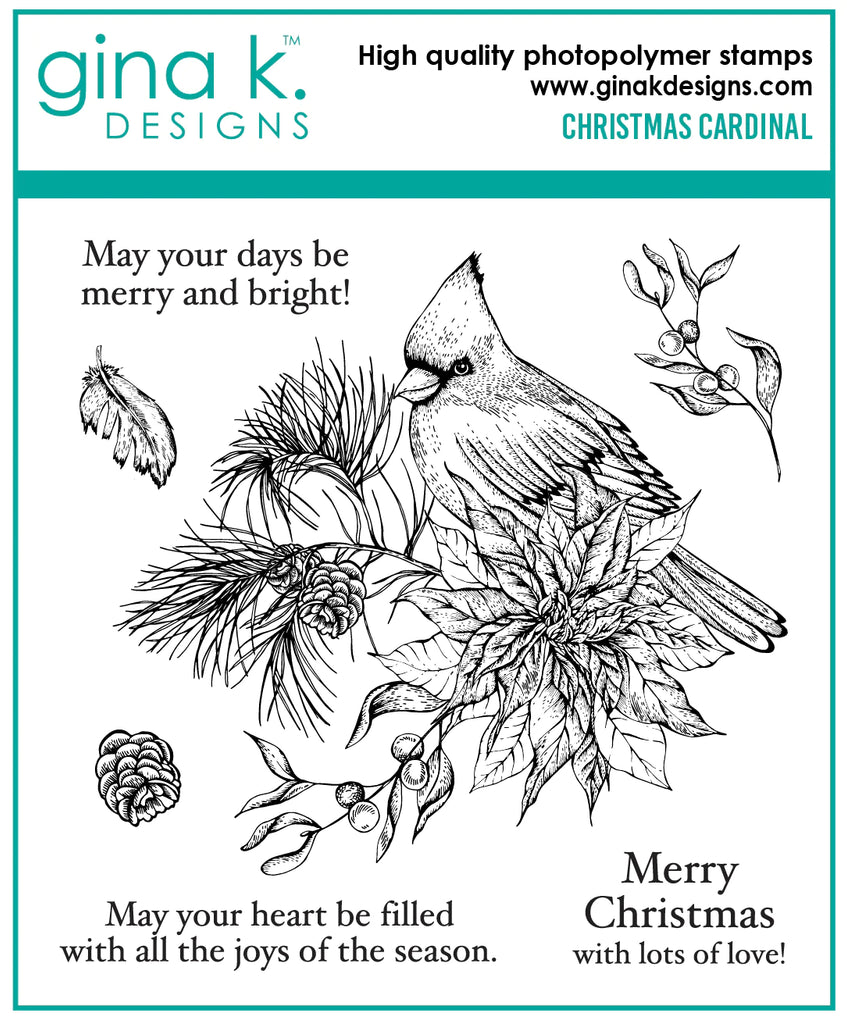 Christmas Cardinal Stamp Set