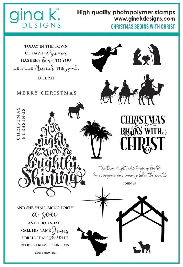 Christmas Begins with Christ Stamp Set