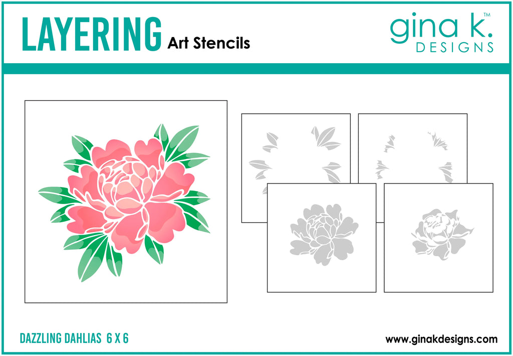 Dazzling Dahlia Stencils