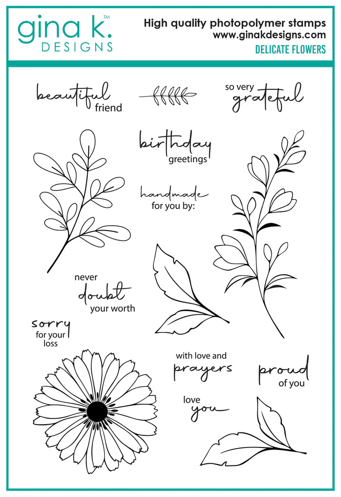 Delicate FLowers Stamp Set