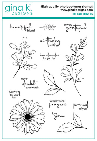 Delicate FLowers Stamp Set