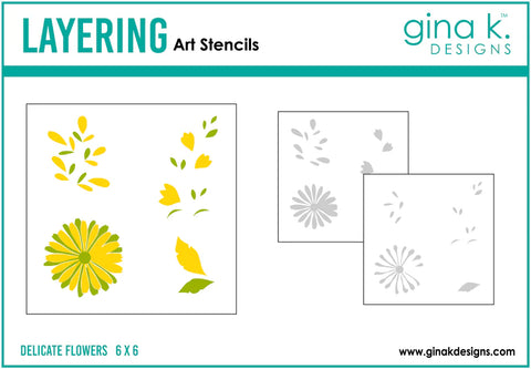 Delicate Flowers Stencils