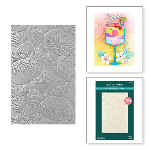 Lush Leaves 3D Embossing Folder from the Happy Hour Collection