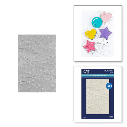 Plaster 3D Embossing Folder from Simon's Birthday Bash Collection by Simon Hurley