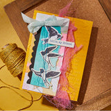 Soaring 3D Embossing Folder Embossing Folder from the Collaged Birds Collection by Dina Wakley