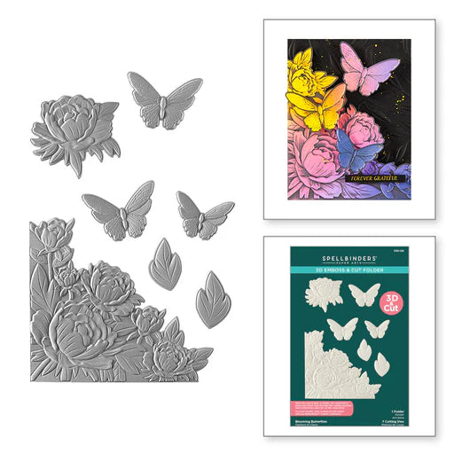 Blooming Butterflies 3D Emboss & Cut Folder from the Vivid Expressions Collection