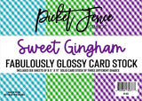 Fabulously Glossy Card Stock - Sweet Gingham