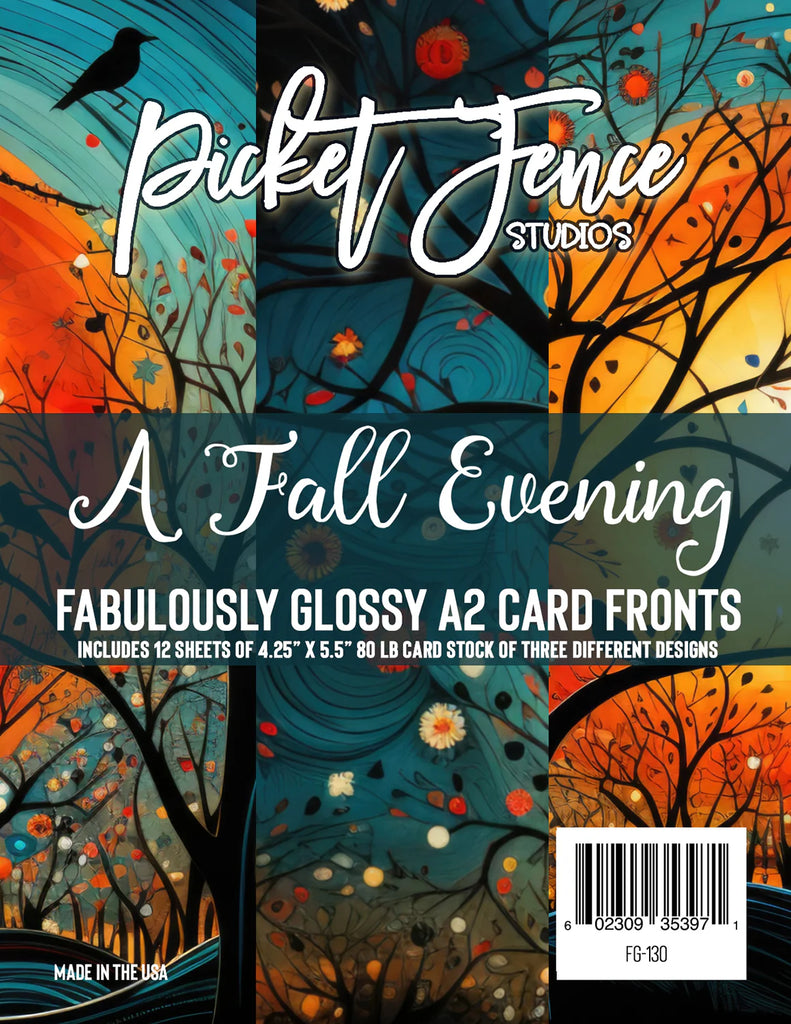 Fabulously Glossy A2 Card Fronts (12 pk)-A Fall Evening