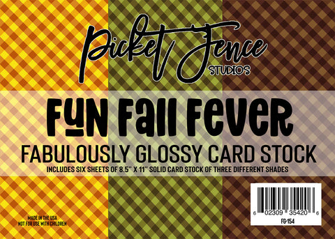 Fabulously Glossy Card Stock (6 pk)-Fun Fall Fever