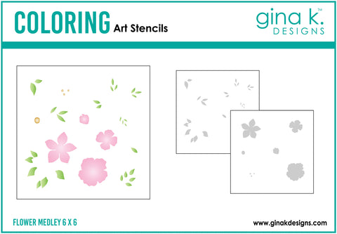 Flower Medley Stencil