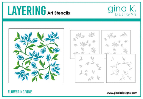 Flowering Vines Stencil