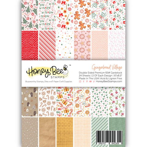 Gingerbread Village Paper Pad 6x8.5 - 24 Double Sided Sheets