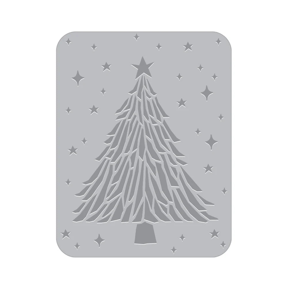 Sparkling Tree Letterpress + Foil Plate Plate (E)