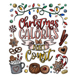 Christmas Calories Background 5x6 Stamp Set