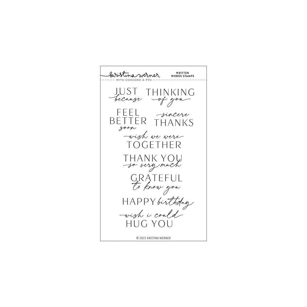 Written Words Stamp Set (4 x 6)