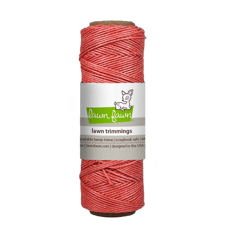 Coral Hemp Twine