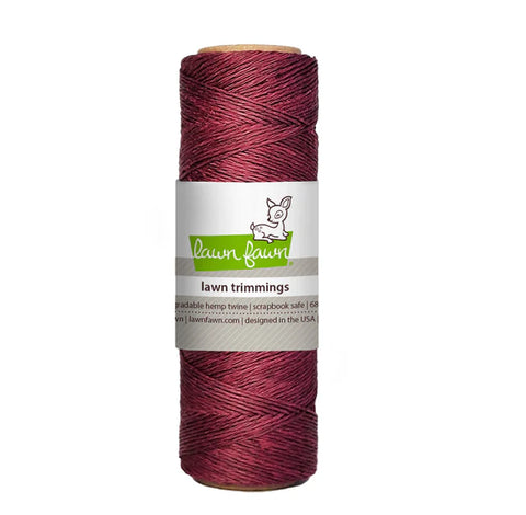 Burgundy Hemp Twine