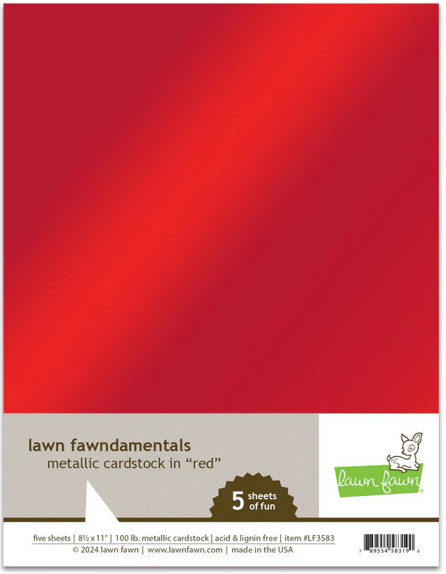 Metallic Cardstock - Red