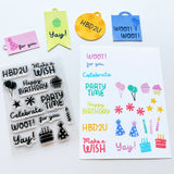 Mini Birthday Wishes 3x4 Sentiment Stamp Set
