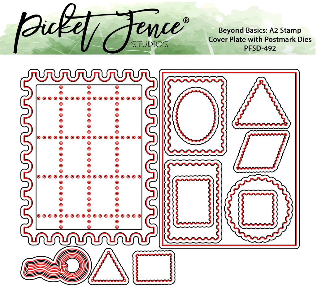 Beyond Basics: A2 Stamp Cover Plate with Postmark Dies